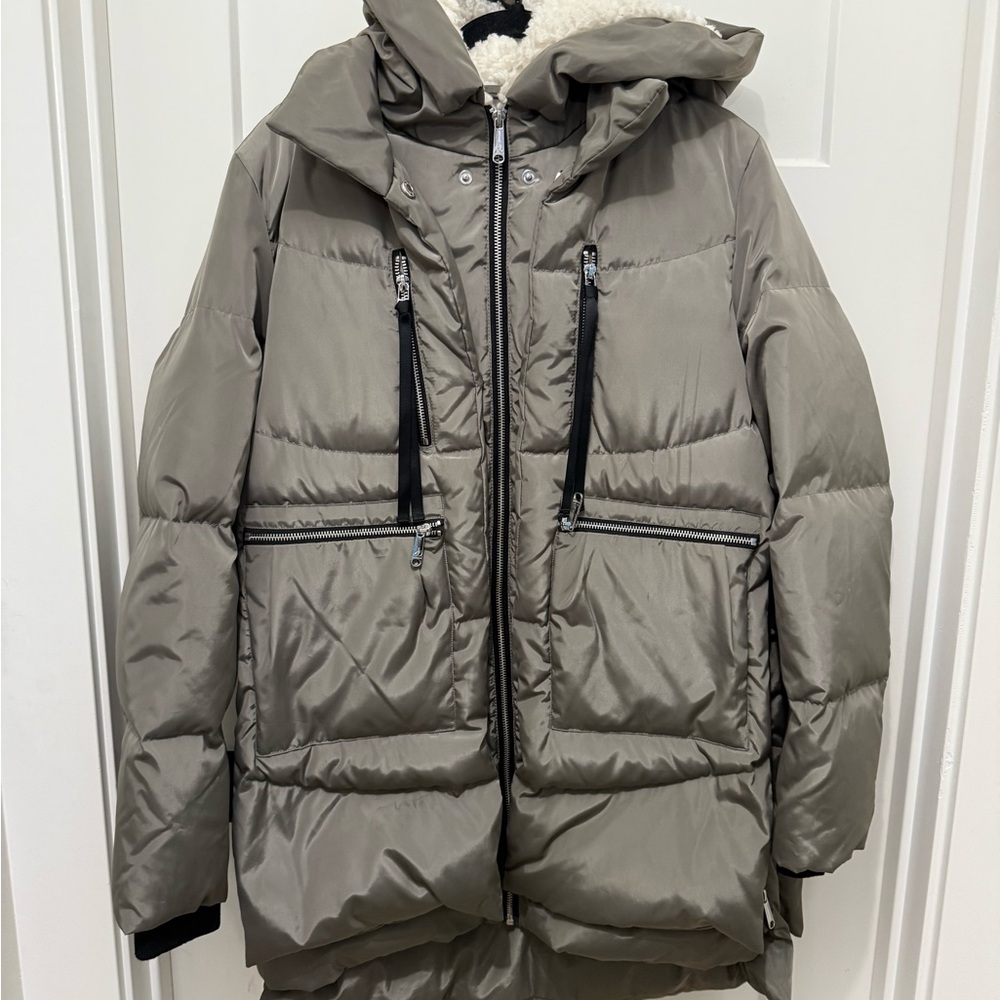 Sam Edelman Men's Taupe Puffer Jacket